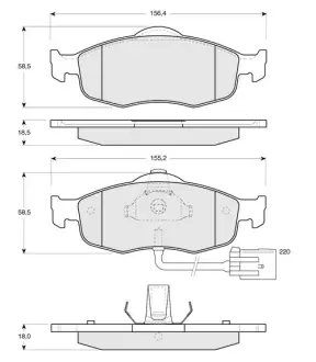 Гальмівні колодки STARLINE BD S105