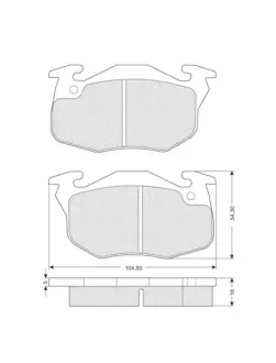 Тормозные колодки STARLINE BD S107