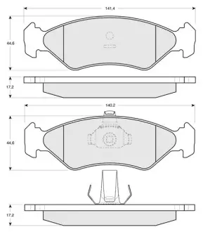 Гальмівні колодки STARLINE BD S112