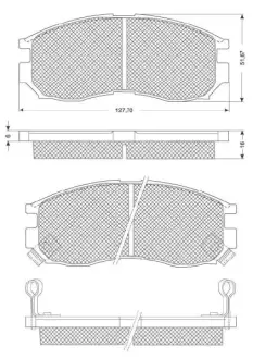 Гальмівні колодки STARLINE BD S115