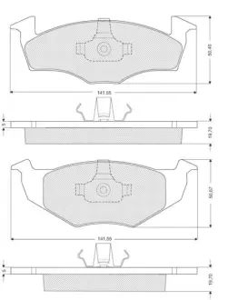 Тормозные колодки STARLINE BD S118