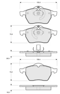 Тормозные колодки STARLINE BD S122