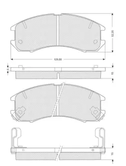 Гальмівні колодки STARLINE BD S126