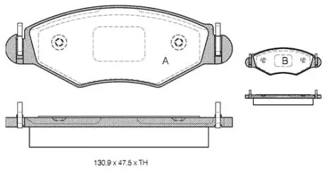 Гальмівні колодки STARLINE BD S133