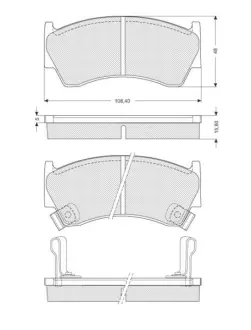 Гальмівні колодки STARLINE BD S139