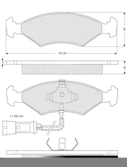 Гальмівні колодки STARLINE BD S141