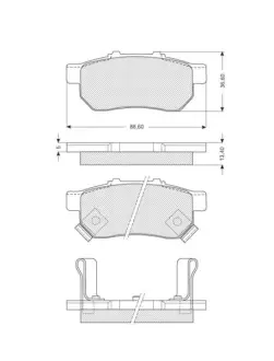 Гальмівні колодки STARLINE BD S149