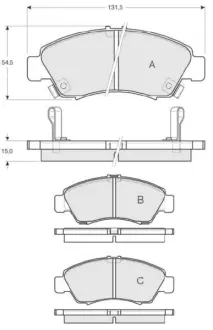 Гальмівні колодки STARLINE BD S151