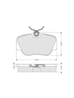 Гальмівні колодки STARLINE BD S155