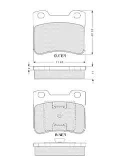 Тормозные колодки STARLINE BD S156