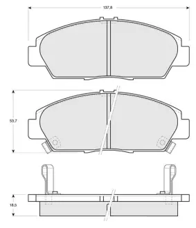 Тормозные колодки STARLINE BD S160