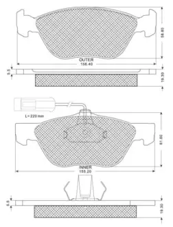 Тормозные колодки STARLINE BD S162