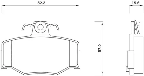 Гальмівні колодки STARLINE BD S163