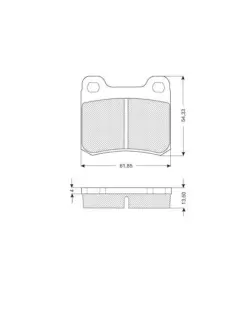 Гальмівні колодки STARLINE BD S169