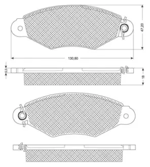 Гальмівні колодки STARLINE BD S181