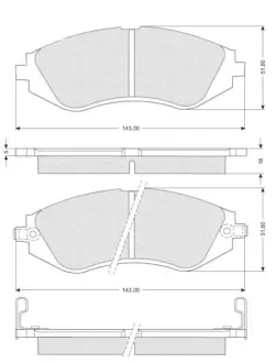 Гальмівні колодки STARLINE BD S188