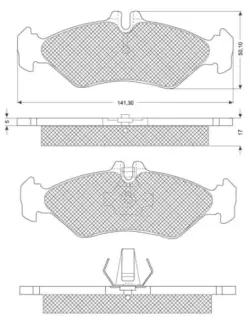 Тормозные колодки STARLINE BD S191