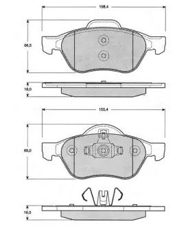 Гальмівні колодки STARLINE BD S204