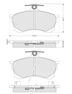 Гальмівні колодки STARLINE BD S205