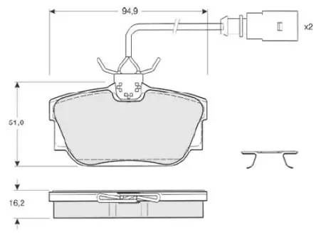Гальмівні колодки STARLINE BD S207