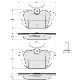 Гальмівні колодки STARLINE BD S211