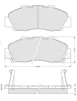 Гальмівні колодки STARLINE BD S214