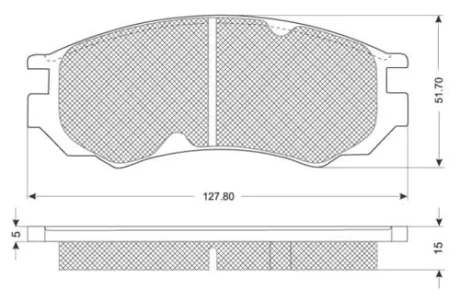 Гальмівні колодки дискові STARLINE BD S215