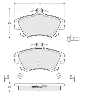 Гальмівні колодки STARLINE BD S218