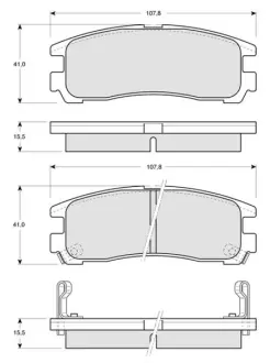 Гальмівні колодки STARLINE BD S230