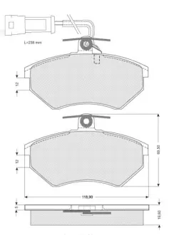 Тормозные колодки STARLINE BD S235