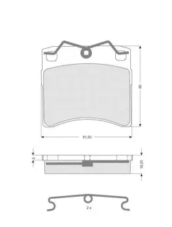 Тормозные колодки STARLINE BD S236