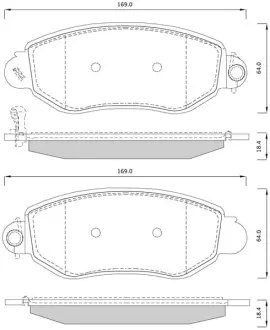 Тормозные колодки STARLINE BD S244