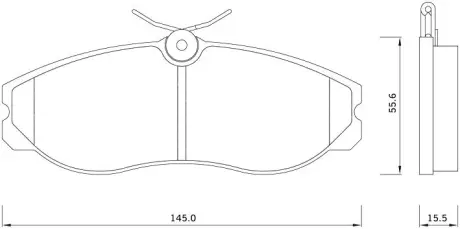 Гальмівні колодки STARLINE BD S257