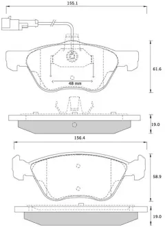 Гальмівні колодки STARLINE BD S259
