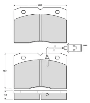 Тормозные колодки STARLINE BD S275