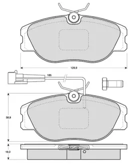 Тормозные колодки STARLINE BD S279