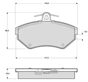 Гальмівні колодки STARLINE BD S297
