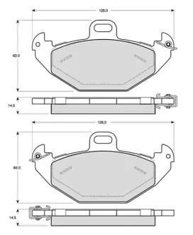 Тормозные колодки STARLINE BD S299