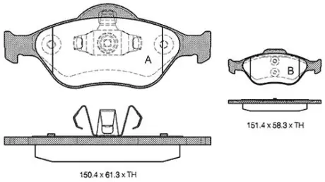 Гальмівні колодки STARLINE BD S306