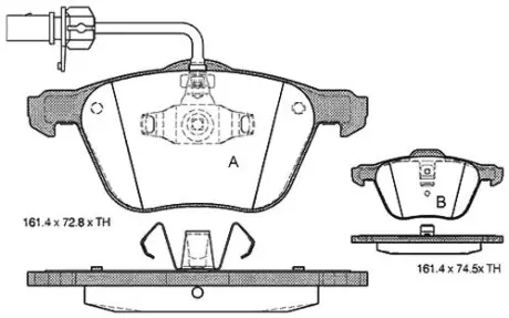Гальмівні колодки STARLINE BD S312