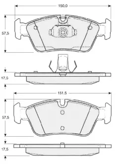 Тормозные колодки STARLINE BD S314