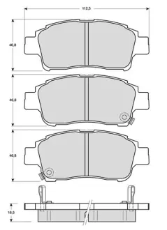Тормозные колодки STARLINE BD S317