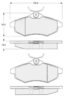 Гальмівні колодки STARLINE BD S319