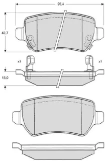 Гальмівні колодки STARLINE BD S320