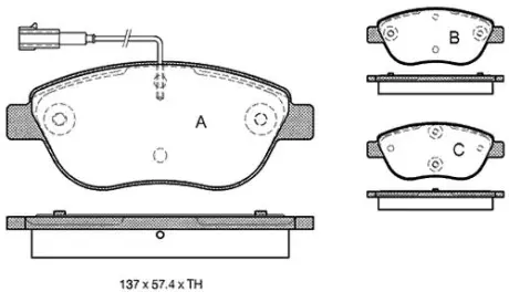 Тормозные колодки STARLINE BD S324