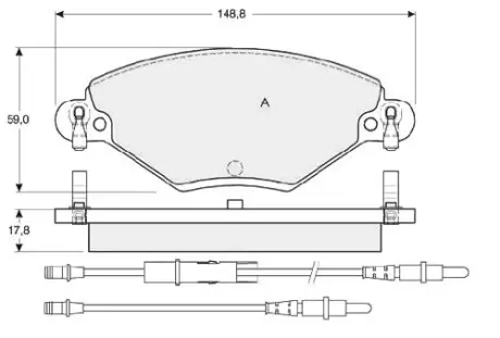 Тормозные колодки STARLINE BD S341