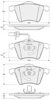 Гальмівні колодки STARLINE BD S354