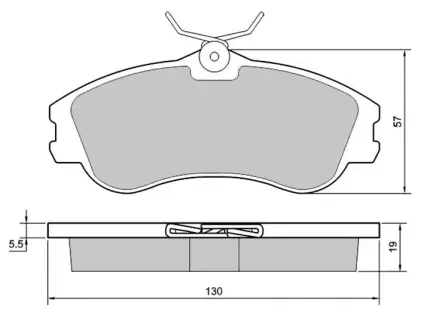 Тормозные колодки STARLINE BD S374