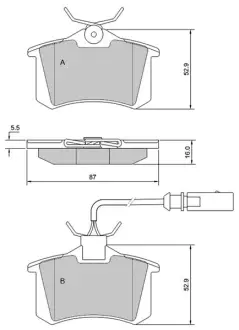 Гальмівні колодки STARLINE BD S375