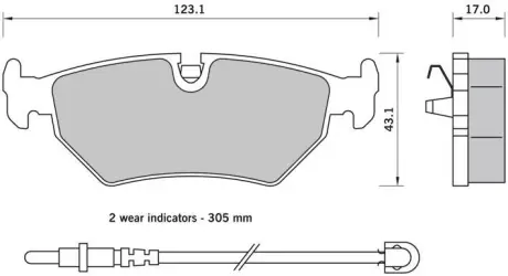 Гальмівні колодки STARLINE BD S396